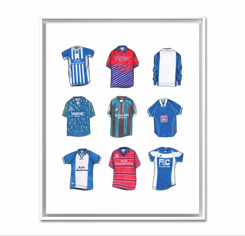 Camiseta de fútbol Birmingham, póster de fútbol Birmingham City, impresión A4, kit regalo - Imagen 3 de 5