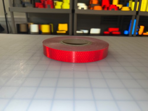 1" Rot Hochintensives Reflektierendes Band HÜFTE Typ 4 Oralite Nikkalite Prismatic - Bild 6 von 10