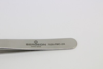 Bergeon 7026-PMC-2A special chronograph watch tweezers for hands install