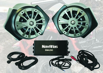 NavAtlas Polaris RZR Kick Panel Audio System