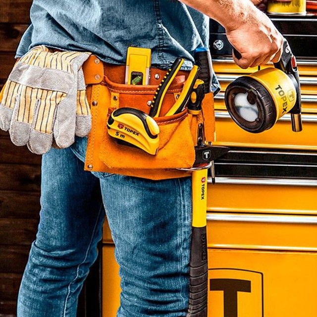 Leder Werkzeughalter 2-in-1 - Hammerhalterung & Zangentasche Für Handwerker