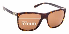 SFx Replacement Sunglass Lenses Fits Bvlgari 7027 - 57mm Wide