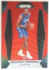 Sindarius Thornwell 2017 Panini Prizm Ruby Wave RC #215 - LA Clippers