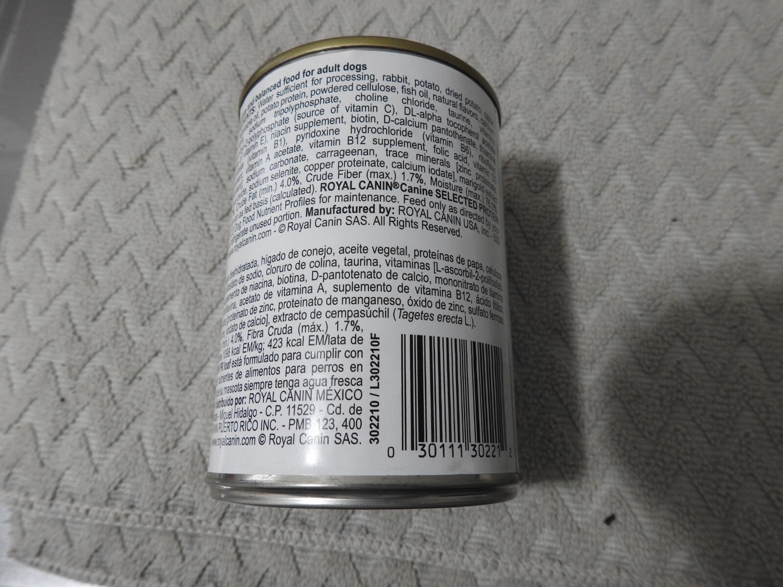 Royal Canin prescription dog food Potato & Rabbit formula for skin care