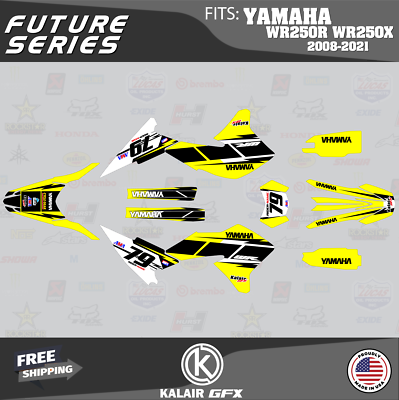Graphics Kit for YAMAHA WR250X WR250R (2008-2021) Future - YELLOW