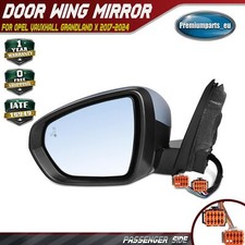 Electric Wing Mirror Passenger for Opel Vauxhall Grandland X 2017-2024 Heated