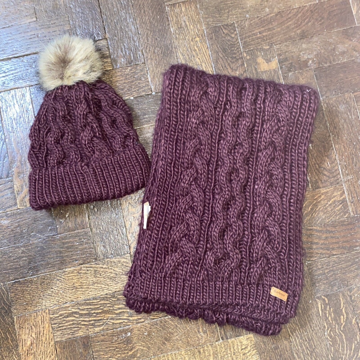 Barbour Penshaw Beanie Barbour Hat And Scarf BARBOUR PENSHAW KNIT