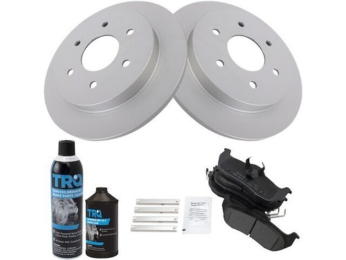 TRQ Rear Parking Brake Shoe Set – Fits 2004-2010 Infiniti QX56, 2005-2015 Nissan Armada, 2004-2015 Titan & 2004 Pathfinder – Replaces Raybestos 868PG / Wagner Z868