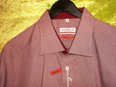 Marvelis Hemd Langarm, Kragenweite 46, slim fit, NEU, 100% BW, bügelfrei, XXL
