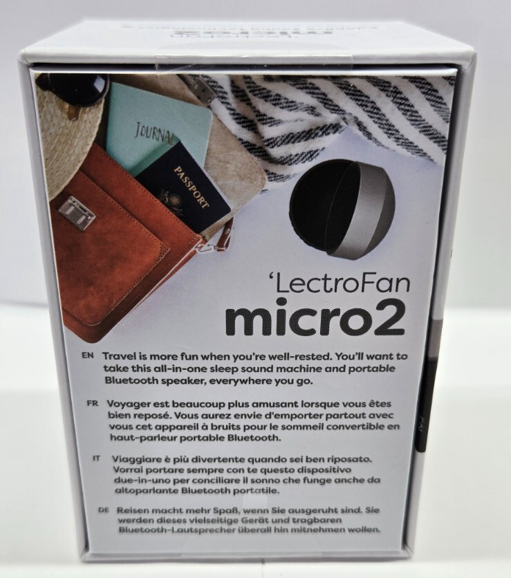 Adaptive Sound - Lectrofan Micro2 - Sleep Sound White Noise & Bluetooth Speaker