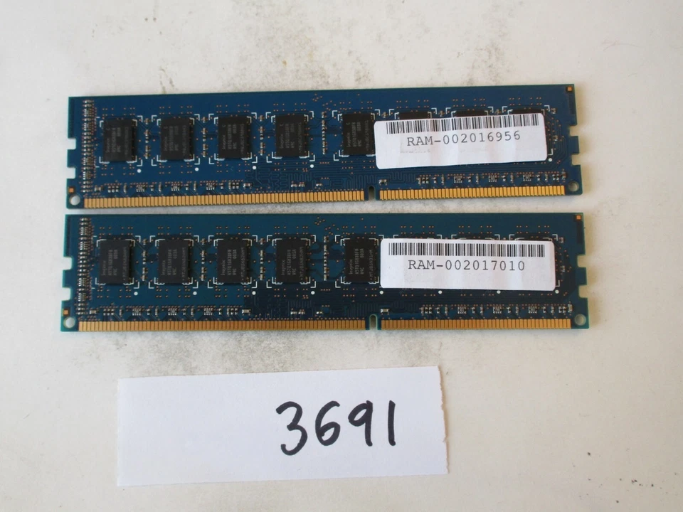 Hynix HMT125U6BFR8C-H9 2x2Gb=4Gb PC3-10600 1333Mhz DDR3 Desktop Memory RAM (3691 - Image 2 of 2