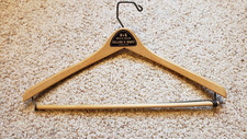 Vintage H  G Helling  Groff Men's WearWausau Wisconsin Wood Clothes Hanger