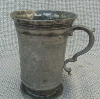 Antique 19th Century Pewter Quart Mug