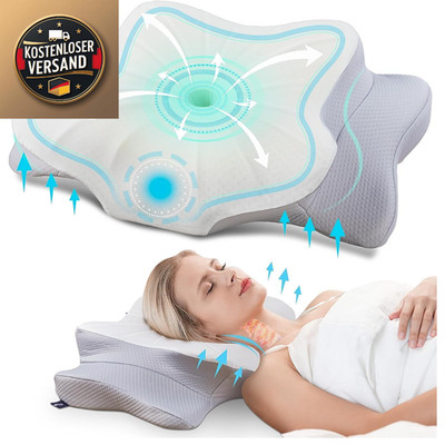 DONAMA Memory Foam Pillow 2 Höhenarmstützen Rücken Seiten Schlaf
