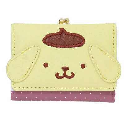 Sanrio Characters Pompompurin Mini Wallet with Clasp 2025 Winter JP LTD Original