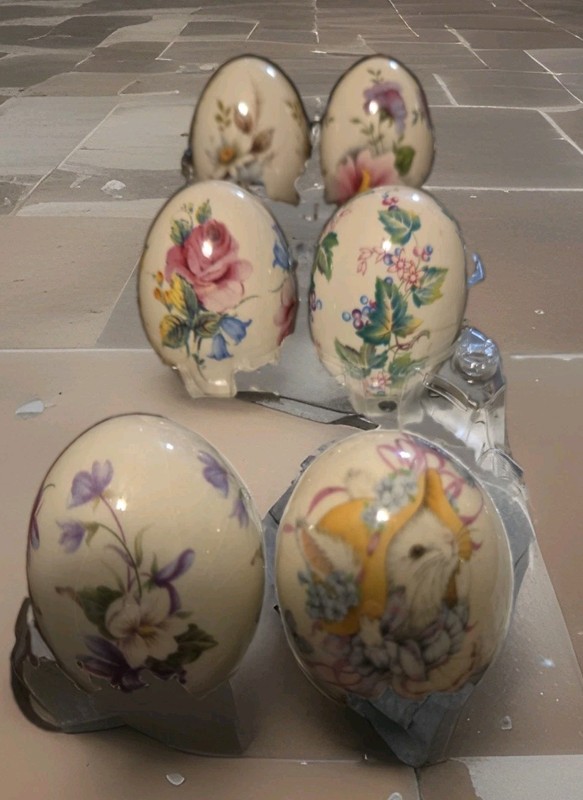 The Egg Lady Porcelain Eggs Lot of 6
