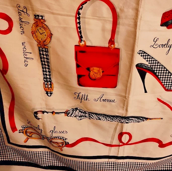 Luxury Silk Fabric Fifth Avenue Shopping Bags/ Watches/Handgags Sqare Scarf - Image 4 of 4