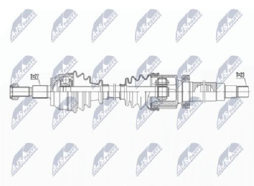 Original NTY Eje De Transmisión NPW-FR-111 Para Ford