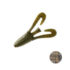 Deps Barbute 4 Inch Floating Bass Worm Green Pumpkin 6-Pack New