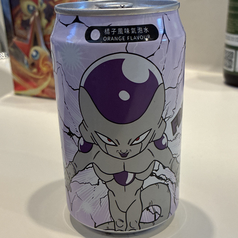 Ocean Bomb Dragon Ball Super Orange Flavour Soda Can Frieza 330ml Collectible