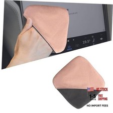 Car Screen Cleaner, 4.72 3.93" Microfiber Auto Screen Cleaning Pink Gray/Square