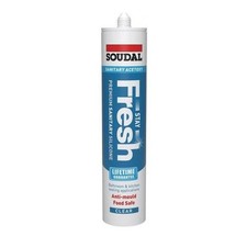 Soudal Stay Fresh Anti Mould Silicone Sealant 300ml Neutral Cure Sanitary