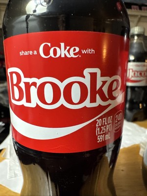 Share a Coke with   Brooke    2025 Personalized Gift Coca Cola Bottle 20oz
