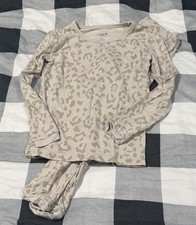 Kyte BABY Oat Leopard Long Sleeve Pajama Set 4T