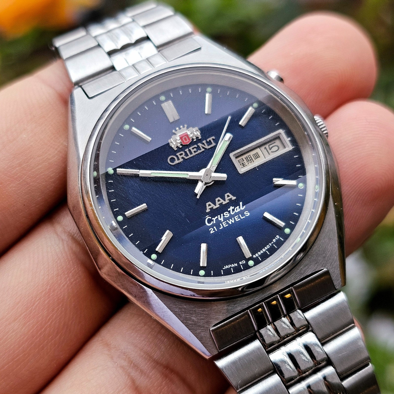 Beautiful Orient Crystal Automatic Wristwatch - image 1