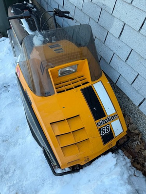 #ad 1980 Ski Doo Citation SS OEM Good Used Yellow Black Hood Cabin Pick Up Only $225.00