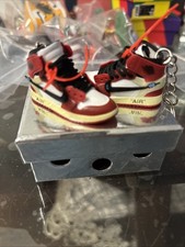 3D Mini Sneaker Keychain Shoes Keyring with Box pair 