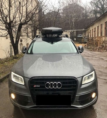 For Audi Q5 8R SUV 2009-2017  Roof Rack Cross Bars Silver Flush Rails Turtle Air