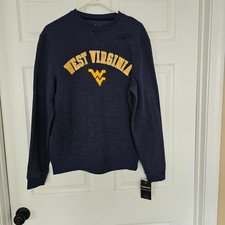 West Virginia Mountaineers Men's Captivating Pullover Sweatshirt Blue Sz S NWT