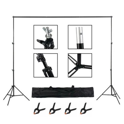 Teleskop 2*3m Fotostudio Hintergrundsystem Fotografien Stativ Hintergrund Stände