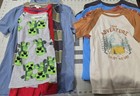 Lot Of 8 Mixed Boy Clothes Shirts 8 Boy Small Or 8/10 Boy Shirts Minecraft