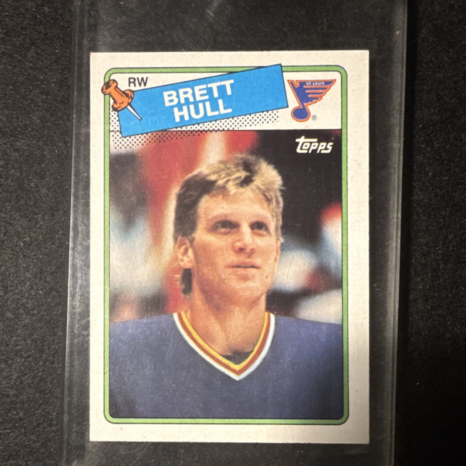 Topps 1988-89 Brett Hull #66 Rookie St. Louis Blues NHL Ice Hockey Card