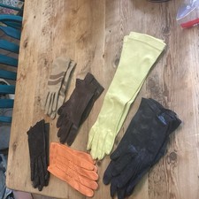 Vintage Women's Gloves Lot of 6 Pairs 70s