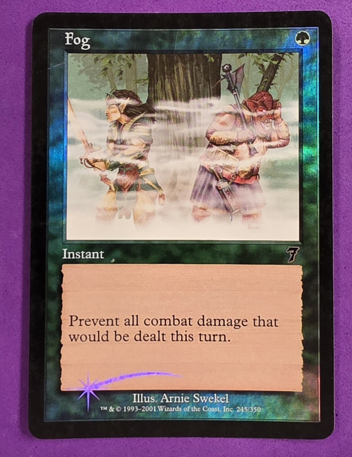 MTG Magic The Gathering - Fog - [FOIL] 7th Edition LP (Lightly Played)