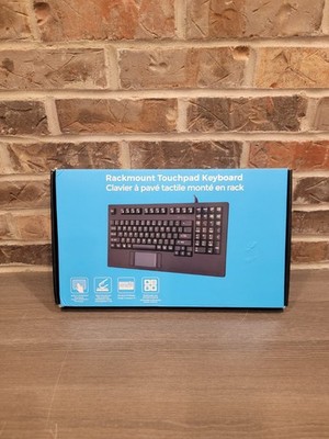 Adesso AKB-425UB Easytouch USB Touchpad Keyboard Black Rackmount TrayCompatible