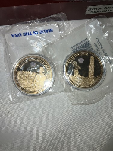 BRADFORD EXCHANGE 20th Anniversary September 11 COIN COLLECTION With Wooden Case - Picture 4 of 12