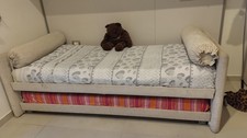 letto singolo con letto estraibile Duetto Flou