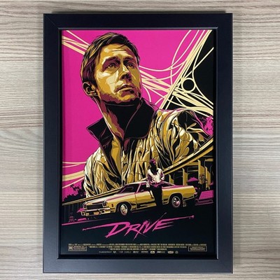Drive Gerahmte Filmkunst. Action, Mondo, Nicolas Winding, Refn Ryan Gosling