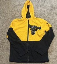 Under Armour Project Rock Windbreaker Youth Large Full Zip Hooded Gym Workout
