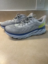 Hoka One One Clifton 7 Size 9 Running Shoes Womens Blue White 1110509 LRNC