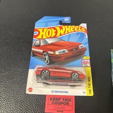 HOT WHEELS 2024 '92 FORD MUSTANG RED 194/250 HTB05 HW: THE 90'S JUN IMAI DESIGN