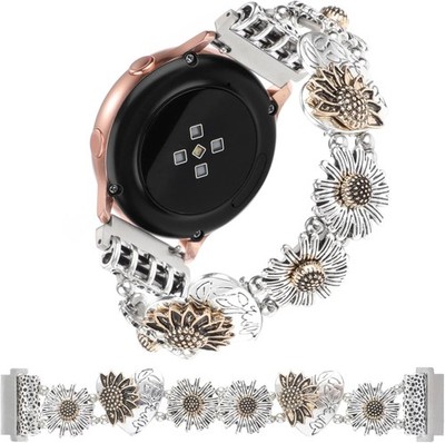 Stretchy Metal Strap Compatible with Samsung Galaxy Watch Active 2 40mm 44mm