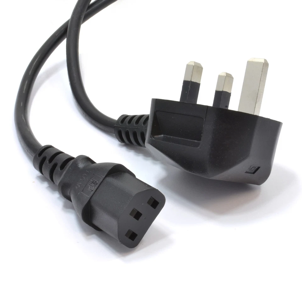 Power Cord UK Plug to IEC Cable (PC Mains Kettle Lead) C13 1m/2m/3m/5m/10m Lot - Image 2 of 4