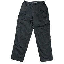 5.11 Tactical Black Cargo Pants Men's Size 36x32 Straight Fit Work Utility