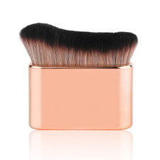 Rose Gold Self Tanning Brush for Flawless Face Body Application