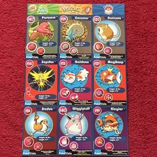 Burger King Pok&eacute;mon Pok&eacute;Trivia Uncut Sheet 9 Cards